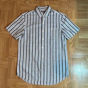 Micheal Bastian Short Sleeve Stripe Shirt